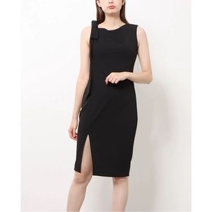 Calvin Klein black bow sheath dress size 4